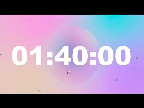 1 Hour 40 Minute Timer Video