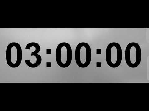 3 Hour Timer Video