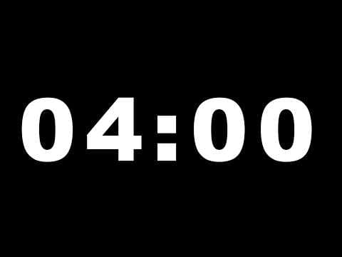 4 Minute Timer Video