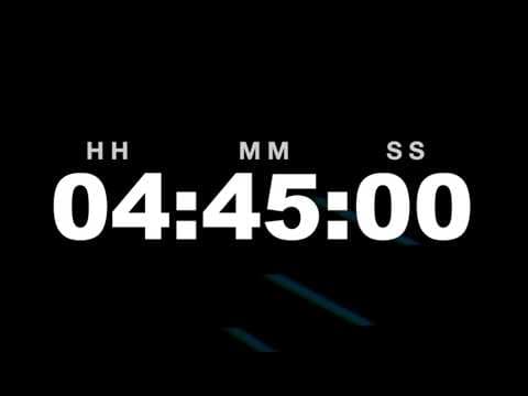 4 Hour 45 Minute Timer Video