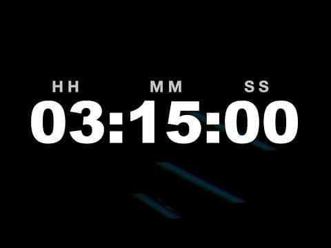 3 Hour 15 Minute Timer Video