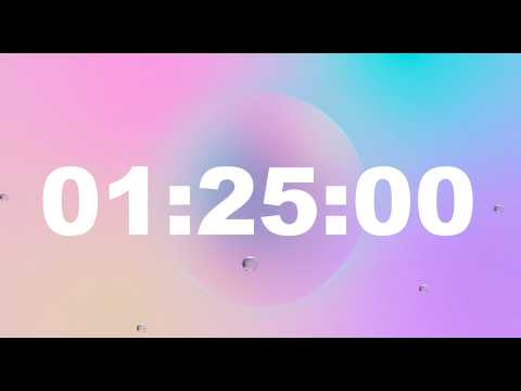 1 Hour 25 Minute Timer Video