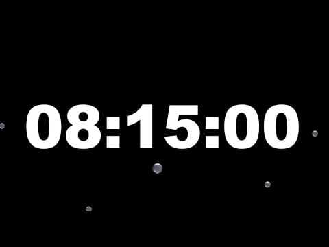 8 Hour 15 Minute Timer Video