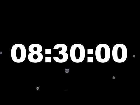 8 Hour 30 Minute Timer Video