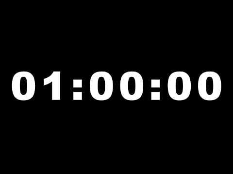 1 Hour Timer Video